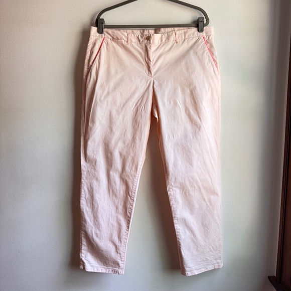 GAP Broken-In Straight Khakis Pale Pastel Pink Size 16 - Picture 1 of 7